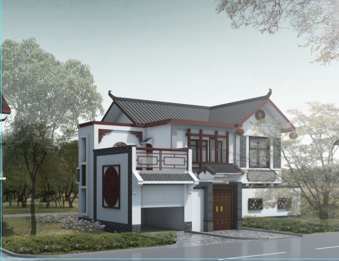 公司多层装配式钢结构建筑产品效果图